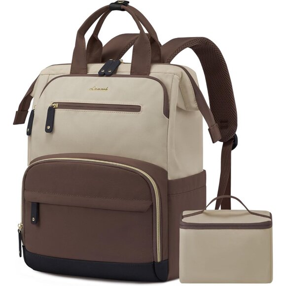 Handbags - Lunch Backpack Women Insulated Cooler 15.6 Inch Laptop Travel Work Bag